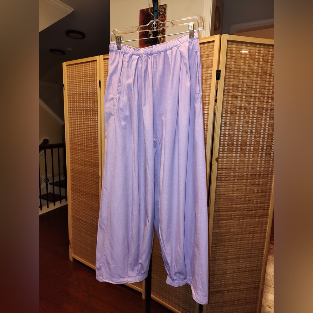 Free People Go The Sky Parachute Pants In Lavender - Picture 6 of 9